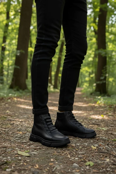 Big King Hakiki Deri Hakiki Deri Erkek Bot - Resim 4