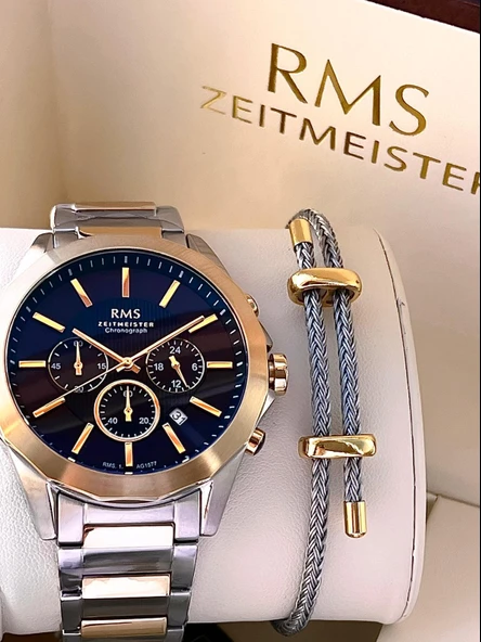 RMS Romanson İç Fonksiyonları Aktif  Özel Seri Kararmaz Renk Atmaz 5 Atm Erkek Kol Saati AG1577.08 ürün görseli