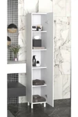 Makbulce Mimoza 5 Raflı Çok Amaçlı Banyo Dolabı - Resim 2