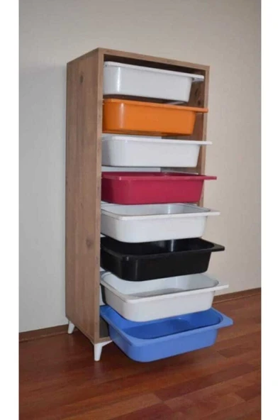 Makbulce Ikra 8 Sepetli Çok Amaçlı Kiler Ve Oyuncak Dalabı ürün görseli 1