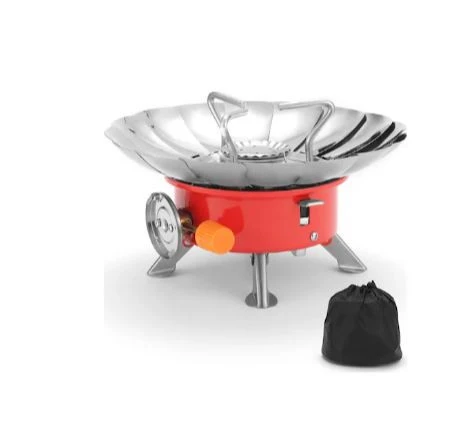 Rüzgar Geçirmez Kendinden Çakmaklı Taşınabilir Portatif Kamp Ocağı - Resim 7