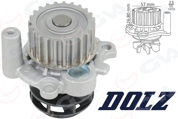 GVA 5275242 DEVİRDAİM GOLF IV-BORA-OCTAVIA-TOLEDO II-LEON-A3 1.8-20V AGN-AJQ-BFN-AWT 06A121011H-06A121012G-06A121012 ürün görseli 1