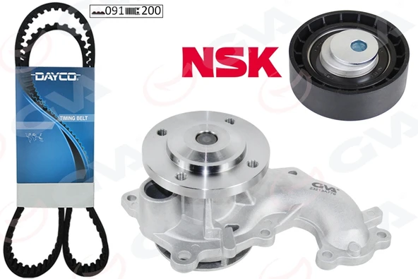 GVA 59WPK3520-2 TRIGER EKSANTRIK SETI DEVIRDAIMLI CONNECT 1.8TDCI 07>13 FOCUS I 98>11 MONDEO IV 07>14 SMAX GALXY 07>11 1.8 TD 1987948520 2T1Q6M260AA-XS4J8591DB ürün görseli 1
