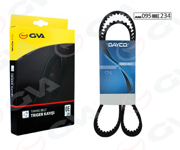 GVA 58095234 TRİGER KAYIŞI 095x234 RENAULT CLIO KANGOO MODUS TWINGO 1.2 16V DACIA SANDERO 1.2 16 8200035834-8200106085 ürün görseli 1