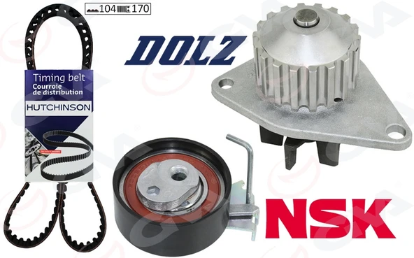 GVA 59WPK4313 DEVİRDAİMLİ EKSANTRİK GERGİ KİTİ 104x170 206-207-306-307-BIPPER-PARTNER-BERLINGO-C2-NEMO-FIORINO 1.4 9400831869-0831.87-0831.S0-0831.86 ürün görseli 1