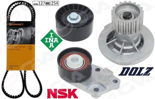 GVA 59WPK9930C DEVİRDAİMLİ EKSANTRİK GERGİ KİTİ 127x254 CHEVROLET-DAEWOO AVEO-CRUZE-KALOS-LACETTI-NUBIRA 1.4-1.4-1.6 05- 96103222-96350526 ürün görseli 1