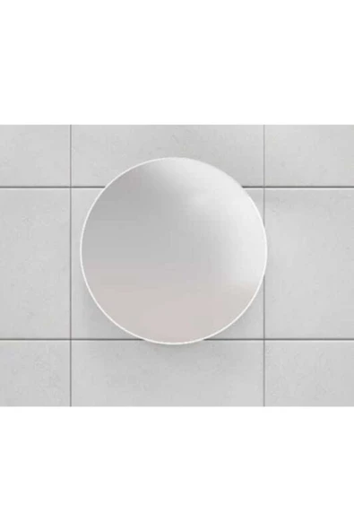 Makbulce Oval Aynalı Banyo Dolabı - Resim 5