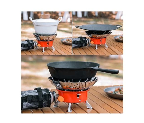 Rüzgar Geçirmez Kendinden Çakmaklı Taşınabilir Portatif Kamp Ocağı - Resim 8