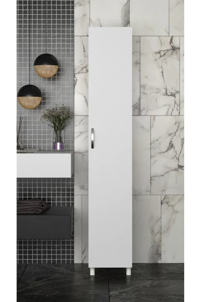 Makbulce Mimoza 5 Raflı Çok Amaçlı Banyo Dolabı - Resim 3