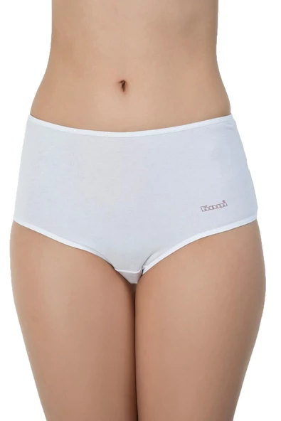 KOM BASİC MAXİ KADIN PAMUKLU YÜKSEK BEL KÜLOT 2Lİ PAKET