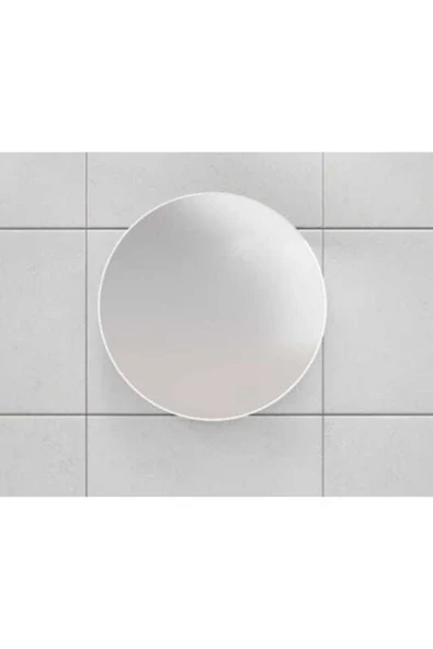 makbulce Oval Aynalı Banyo Dolabı - Resim 5