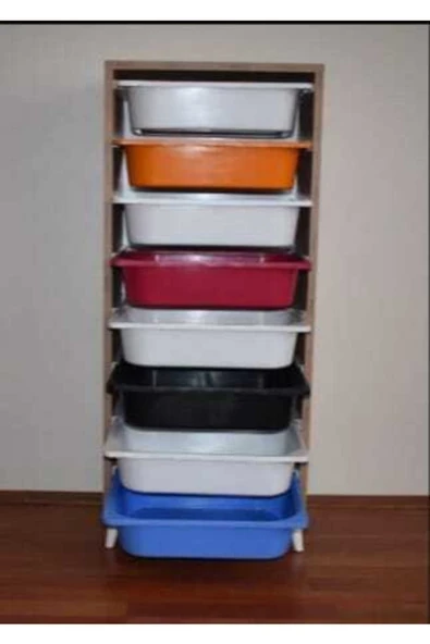 Makbulce Ikra 8 Sepetli Çok Amaçlı Kiler Ve Oyuncak Dalabı - Resim 3