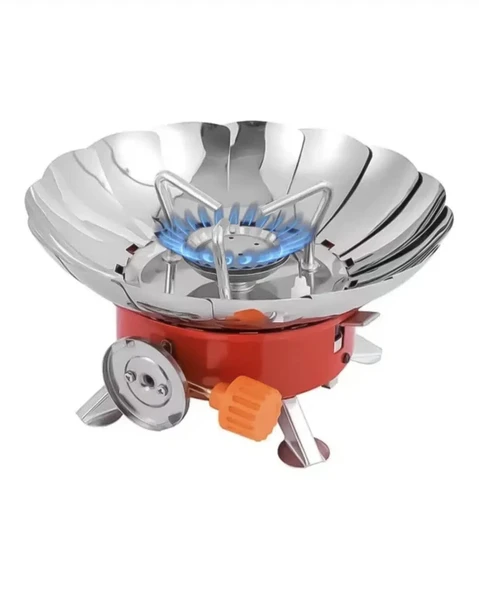 Rüzgar Geçirmez Kendinden Çakmaklı Taşınabilir Portatif Kamp Ocağı - Resim 3