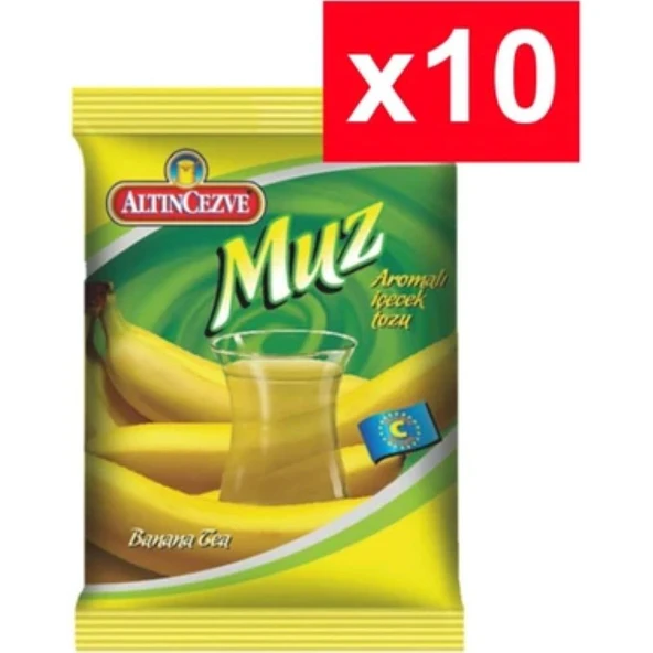Muz Aromalı İçecek Tozu 250 Gr - 10'LU PAKET