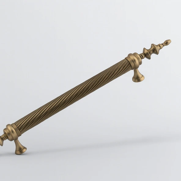 Otağ Antik 60 cm Kapı Çekme Kolu Tutma Kulpu Kulbu Çelik Dış Kapı Tutamağı Sürgülü Kapı Lüks Model - Resim 5