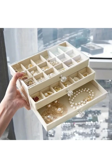 TTT Üç Katlı Takı Organizeri - Resim 4