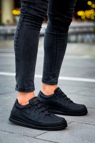 FAYMEM GLOBAL CH040 CST C-Rey Erkek Ayakkabı SIYAH - Resim 4