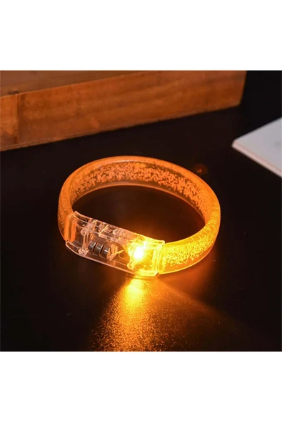 FAYMEM GLOBAL Tcu Led Işıklı Baskı Yapılabilen Pilli Bileklik Bilezik 1,5 cm Genişlik - Resim 3