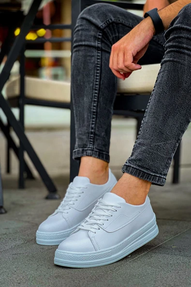 ahsun MODA HAS CH2401 CBT Erkek Ayakkabı BEYAZ - Resim 2