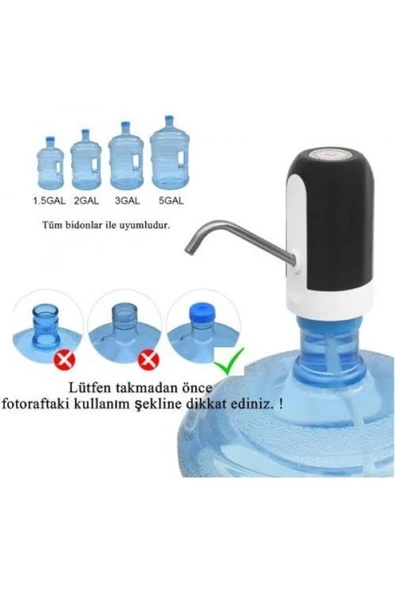 İkrelia mrpurple Şarjlı Damacana Su Pompası - 4
