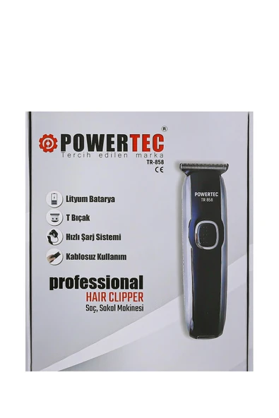 Powertec TR-858 Profesyonel Sakal ve Saç Kesme Makinesi - Resim 3