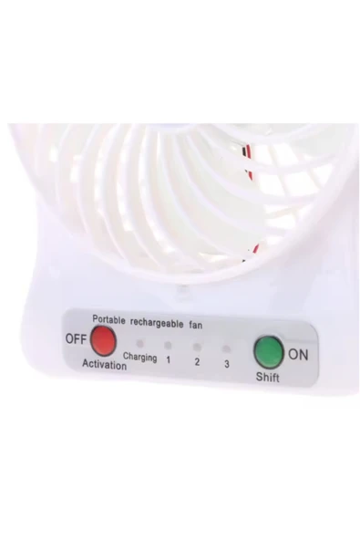 İstangül Butik Şarjlı Masaüstü Vantilatör - Resim 2