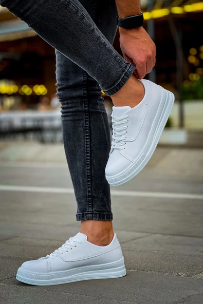 ahsun MODA HAS CH2401 CBT Erkek Ayakkabı BEYAZ - Resim 3