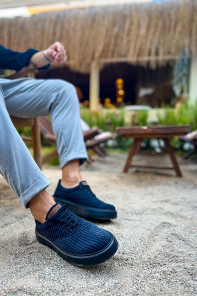 FAYMEM GLOBAL CH173 KST Velluto Erkek Ayakkabı SIYAH - Resim 4