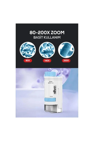 Heez Portatif Mini Mikroskop - Resim 2