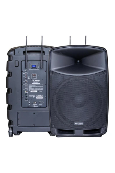 Westa WAP-15505 400Watt 15” Şarjlı Taşınabilir Hoparlör - Resim 2