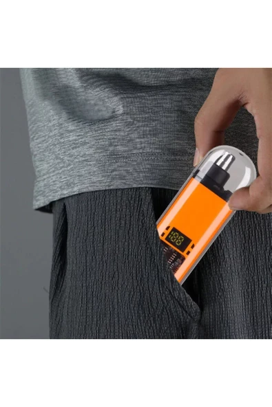 Vemora Cep Çakmak Model Usb Şarjlı Burun Kulak Yanak Kıl Tüy Temizleme Makinesi - Resim 4