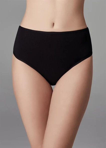 VALUE KADIN SİYAH BEYAZ TEN 3'LÜ BATO KÜLOT 1004 - 4