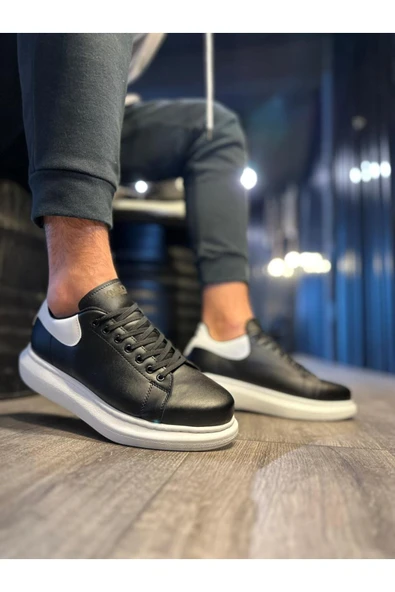 FAYMEM GLOBAL Yüksek Taban Günlük Ayakkabı Siyah - Resim 4