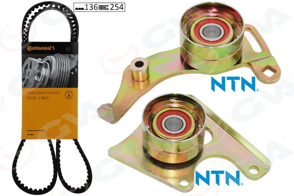 GVA 59T4512C EKSANTRİK GERGİ KİTİ PARTNER-306-EXPERT-DUCATO-SCUDO 1.9 D-TD XUD9 9400831279-0831.27-0831.R4 ürün görseli 1