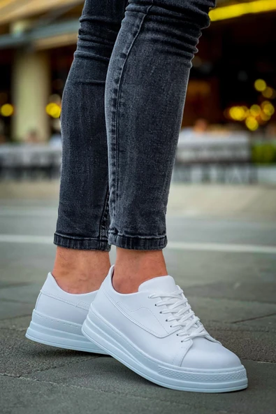 ahsun MODA HAS CH2401 CBT Erkek Ayakkabı BEYAZ - Resim 4