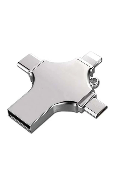 Modafiks Faster Fs-26602 4 In 1 256gb Flash Bellek (USB - TYPE-C - MİCRO USB - LİGHTNİNG) ürün görseli 1
