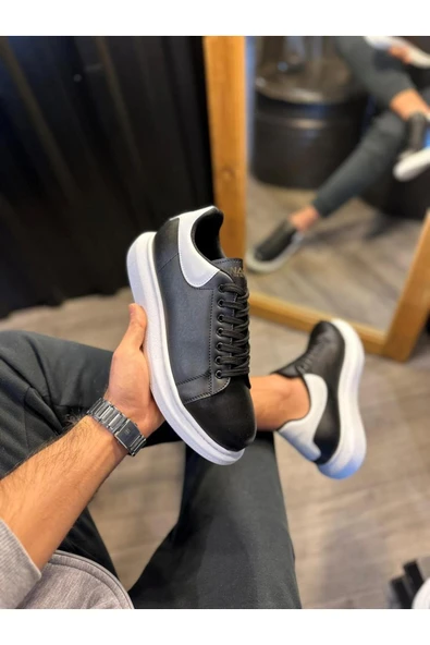 FAYMEM GLOBAL Yüksek Taban Günlük Ayakkabı Siyah - Resim 2