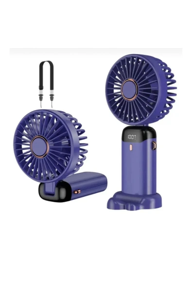 TTT Larimar USB Şarjlı Taşınabilir Katlanabilir El Fanı Karışık Renk - Resim 2