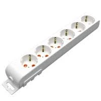 RI-TECH 6'LI (Ç.K.) TOPRAKLI GRUP PRİZ (KLEMENSLİ) ürün görseli 1