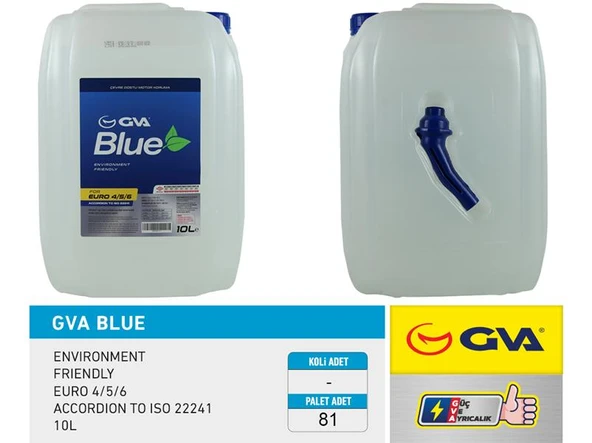 GVA 9931111 GVA BLUE SIVISI 10 LT EURO 4-5 / BİNEK EURO 6 HUNİLİ AMBALAJ OSM99910 ürün görseli 1