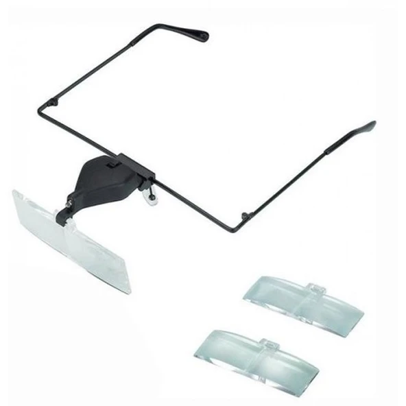 Gözlük Modeli 1.5X 2.5X 3.5X 3 Adet Lensi Gözlük Büyüteç ürün görseli 1