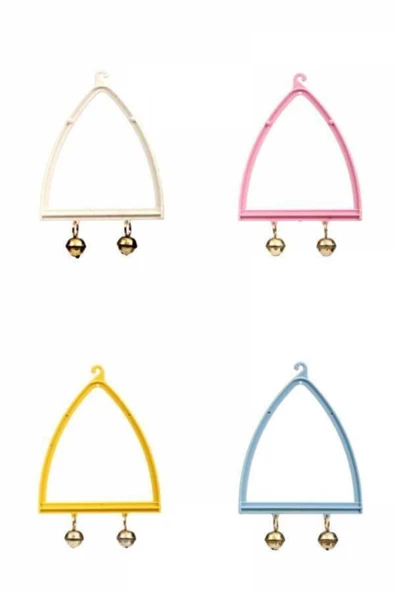 SKY TOPTAN Çift Çanlı Kuş Salıncağı 8*12 Cm 1 Adet ürün görseli 1