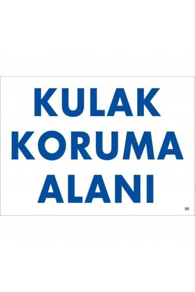 FAYMEM GLOBAL Kulak Koruma Alanı Uyarı Levhası 25x35 KOD:50 ürün görseli 1