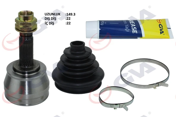 GVA 4421003K AKS KAFASI DIŞ ÖN PALIO/ALBEA 1.2 03-07 22x22x47 150mm 46307406 ürün görseli 1