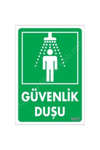 FAYMEM GLOBAL Güvenlik Duşu Uyarı Levhası 17,5x25 ürün görseli 1