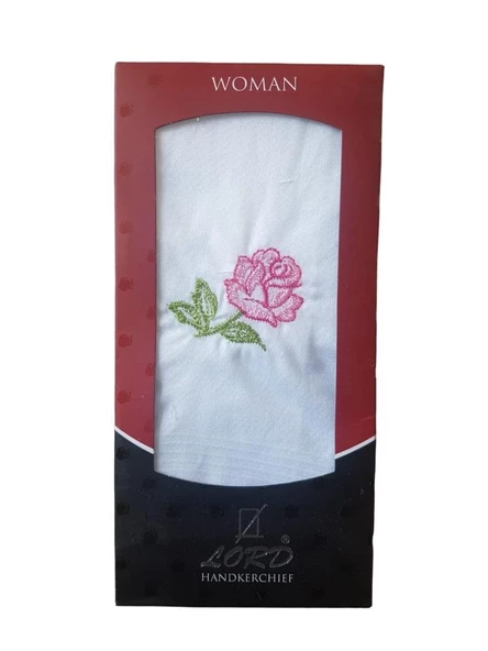 LORD İŞLEMELİ KADIN MENDİLİ 053 - 3