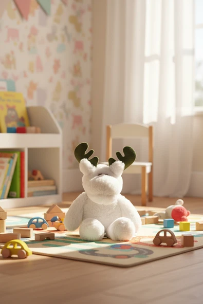 Peluş Geyik Sevimli Hediyelik Dekoratif Yumuşak Oyuncak