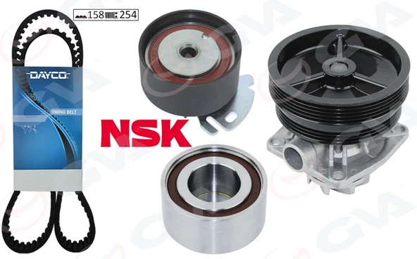 GVA 59WPK2140D DEVİRDAİMLİ EKSANTRİK GERGİ KİTİ 158x254 BRAVA 95-01 -DOBLO 01- -PALIO-ALBEA 96- -MAREA 97-02 1.6 71736715-55171442-55176303 ürün görseli 1