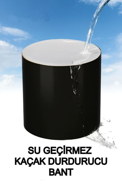 Fiber Takviyeli Su Geçirmez Güçlü Onarım Bantı Stop Kaçak Yalıtım Yapışkanlı İzolasyon Bandı