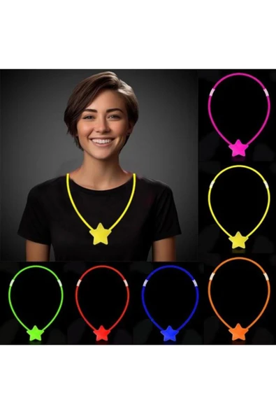 FAYMEM GLOBAL Glow Stick Yıldız Kolye